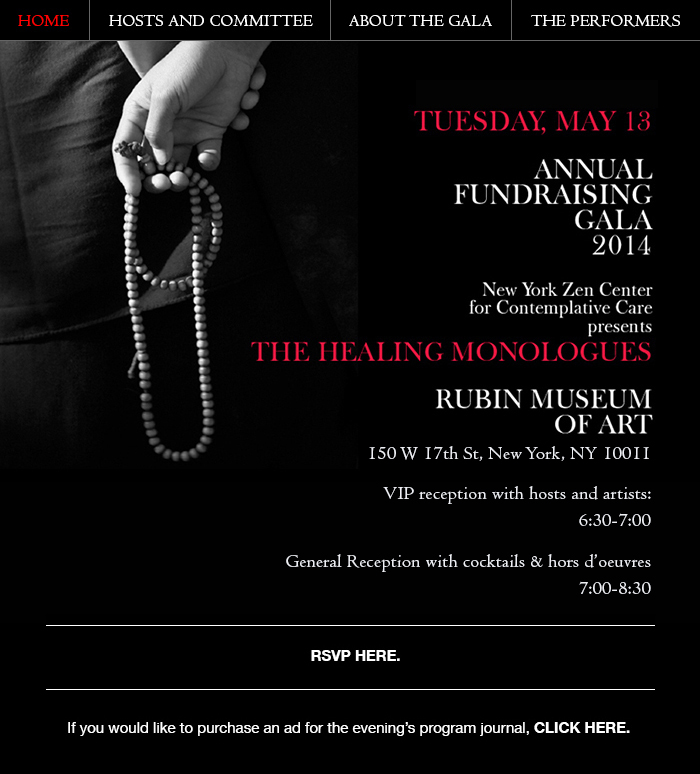 Annual Fundraising Gala 2014 New York Zen Center For Contemplative Care